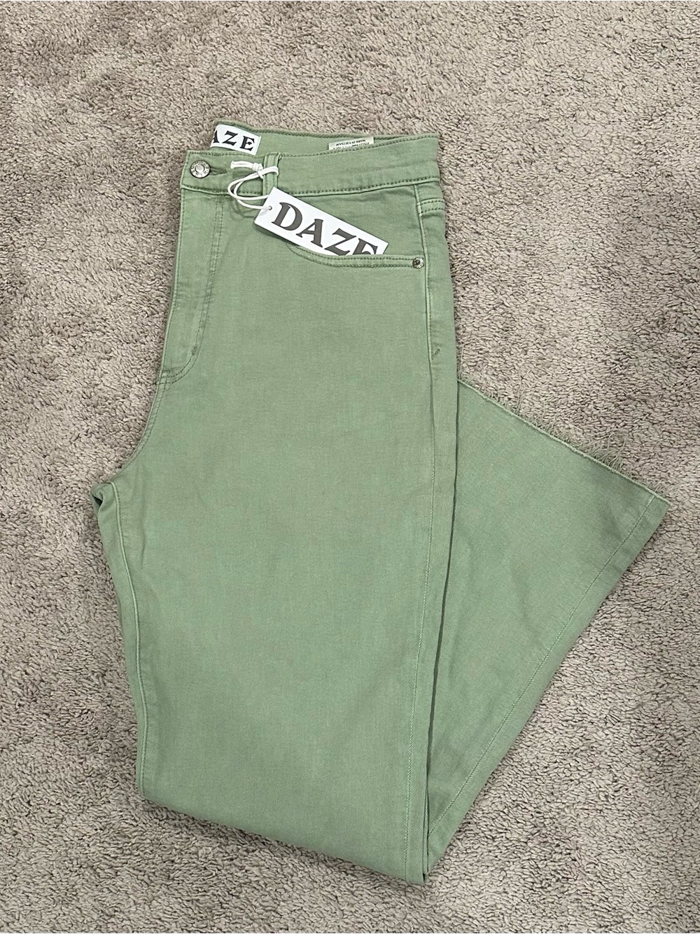 DAZE High-Waist Wide Leg Jeans